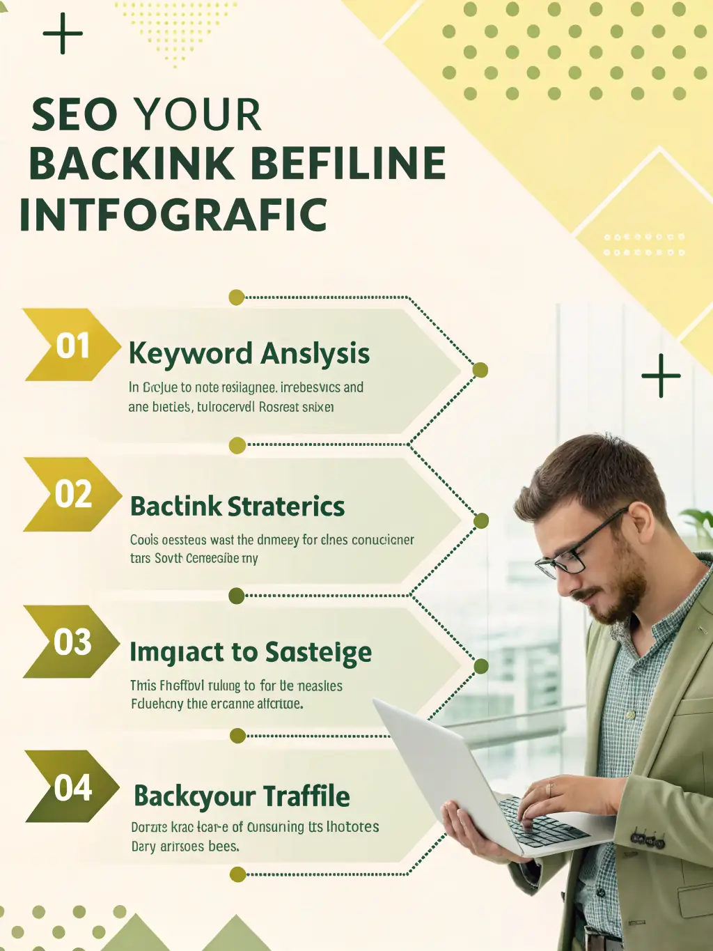 An infographic illustrating SEO strategies and content marketing techniques, emphasizing Morland.digital's expertise in improving search engine rankings.